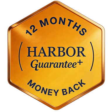 Harbor 12-Month Guarantee badge